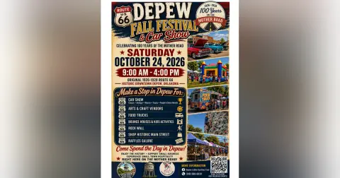 Bypassed, But Not Forgotten: Depew’s Route 66 Centennial & Fall Festival