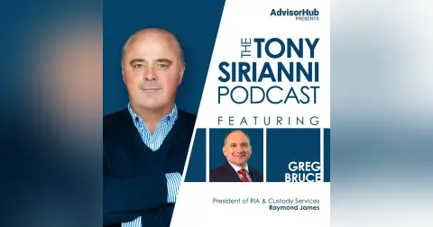 Tony Sirianni with Greg Bruce, President of RIA and Custody Services at Raymond James