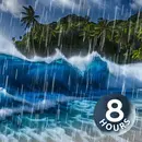 Beach Waves & Tropical Rain Sounds to Sleep | 8 Hours