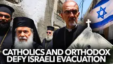 1244: Catholic and Orthodox Clergy defy Israeli Evacuation
