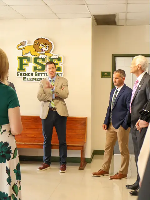 French Settlement Elementary Hosts  Roll-Out of State’s Math Flash Cards