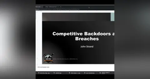 Webcast: Introducing Competitive Backdoors & Breaches and More!