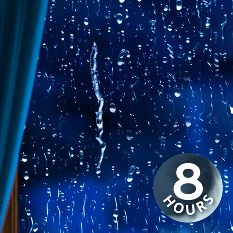 Rain Sounds for Sleep | Rain on Window with Heater Fan 8 Hours