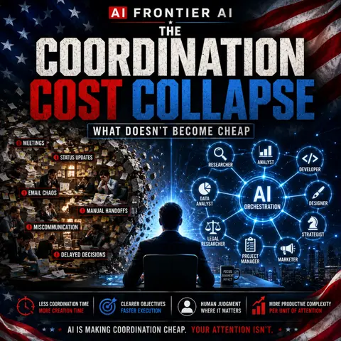 The Coordination Cost Collapse: What Doesn't Become Cheap
