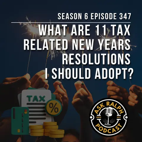 What are 11 tax related new years resolutions I should adopt?
