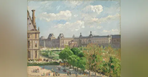 Place du Carrousel by Camille Pissarro