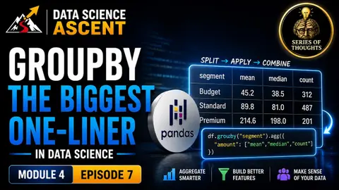 Master pandas GroupBy: The Most Powerful One-Liner in Data Science | Data Science Ascent M4:E7