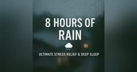 8 Hours of Rain Sound Relaxation | Ultimate Stress Relief & Deep Sleep 🌧️
