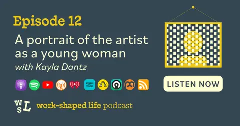 A portrait of the artist as a young woman | photo textile artist