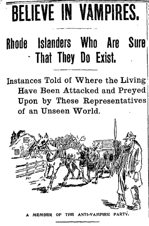 The New England Vampire Panic