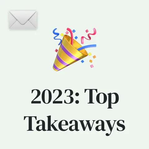 🎉 My Top 10 Takeaways from 2023