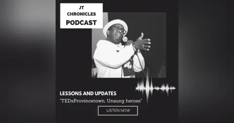 JT and Stephanie talk Lessons and Updates; TEDxProvincetown and Unsung Heroes