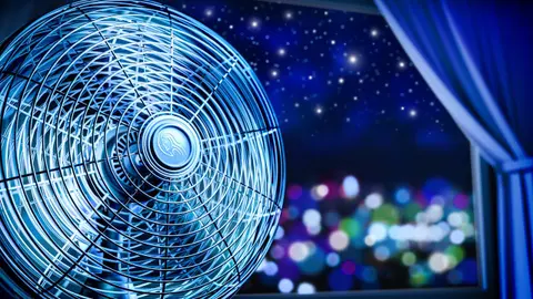 Fan Sounds for Sleeping Fade to Black | Fan White Noise Black Screen