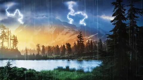 Pacific Northwest Rain & Thunder 🌧💧White Noise Sounds for Sleep, Studying or Relaxation | 10 hours
