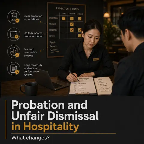 Probation and Unfair Dismissal in Hospitality: What Changes?