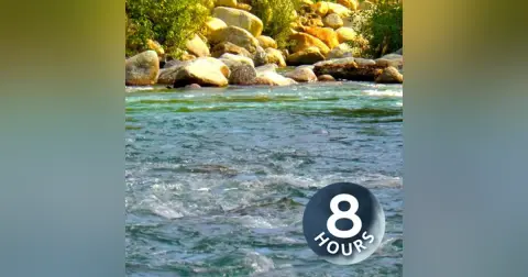 Relaxing Nature Sounds River White Noise 8 Hours | Use for Sleeping, Studying, Writing or Focus