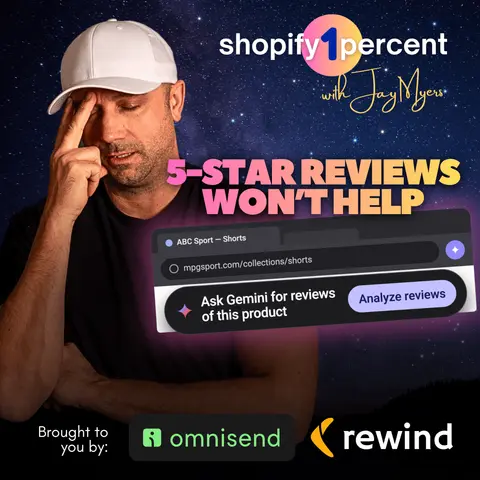 More 5-Star Reviews Won't Fix What AI Says About Your Shopify Store. Here's Why.