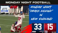 A 'GRASS KICKING' ON MONDAY NIGHT IN NEW ENGLAND