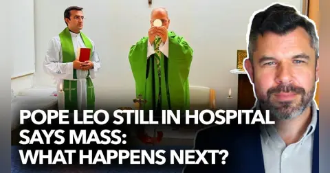 1353: Pope Leo still in Hospital and says Mass – What happens when the Pope is sick?
