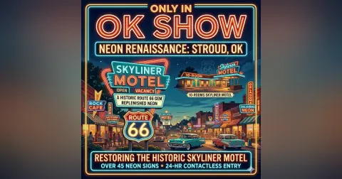 Route 66 Neon Renaissance: Restoring the Historic Skyliner Motel in Stroud, OK