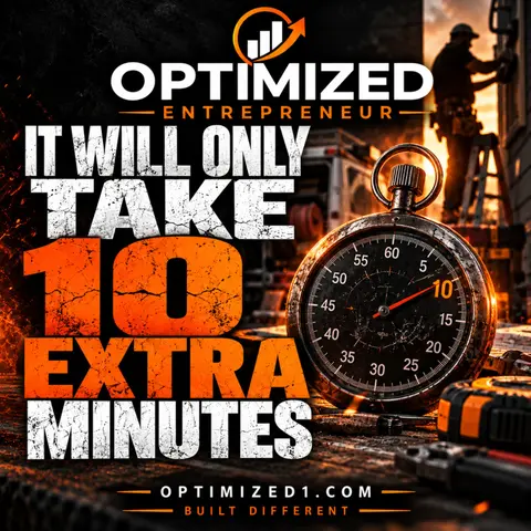 Optimized Entrepreneur "Only Ten Extra Minutes"
