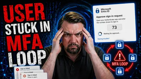 How to Fix a User Stuck in Microsoft 365 MFA Loop