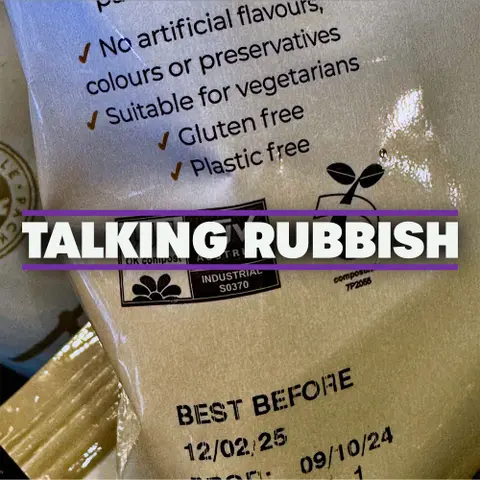 19. Breaking down compostable plastic