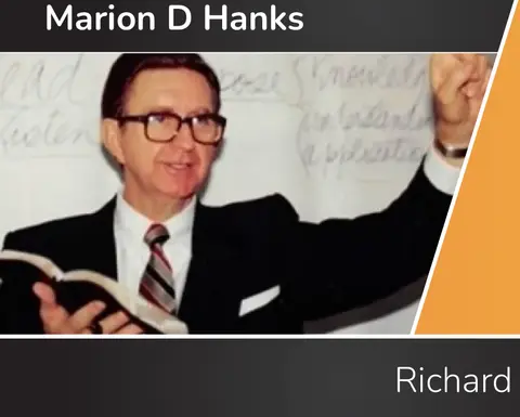 “Speak Your Mind!” Marion Hanks Did! (Richard Hanks 4 of 5)