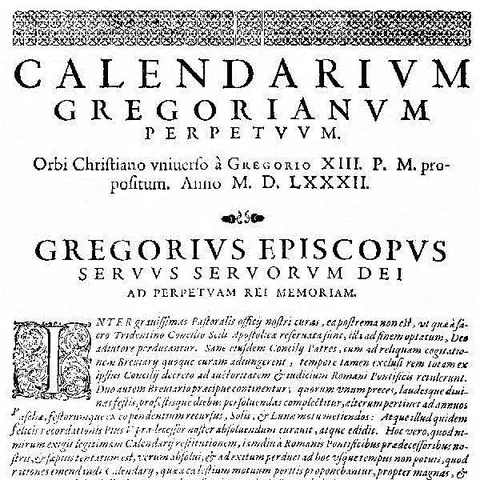 The Gregorian Calendar