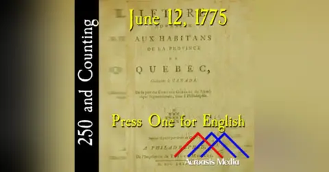 June 12, 1775: Press One for English