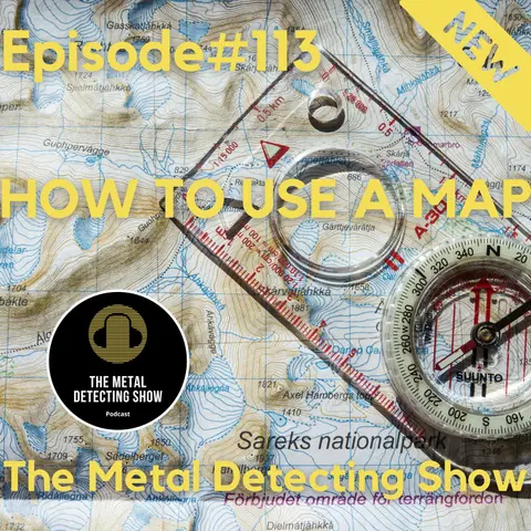 Reading a map and using a Compass for metal detecting.