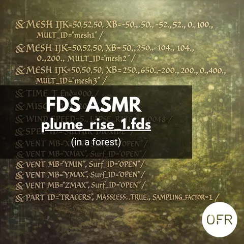 245 - FDS input file ASMR in forest