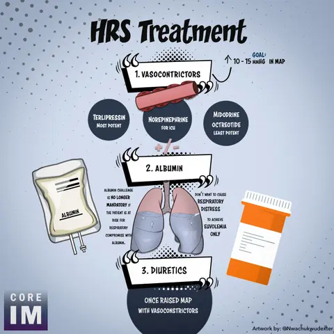 #191 Hepatorenal Syndrome Part 2 on Management: 5 Pearls Segment