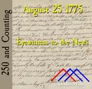August 25, 1775: Eyewitness To The News