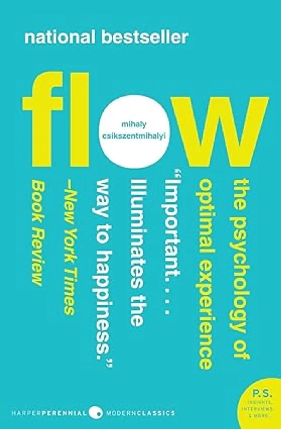 'Flow: The Psychology of Optimal Experience' by Mihaly Csikszentmihalyi 'Flow: The Psychology of Optimal Experience' by Mihaly Csikszentmihalyi