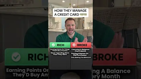 Rich vs. broke in how they manage a credit card