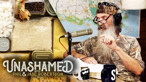 Ep 479 | Phil Stockpiles These Long-Lasting Survival Foods & How Jase Dies Every Single Day
