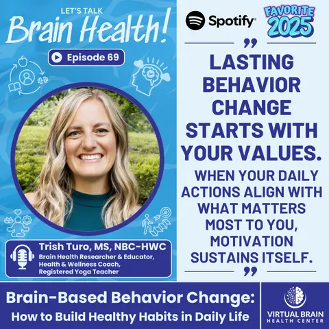 Brain-Based Behavior Change: How to Build Healthy Habits in Daily Life with Trish Turo, MS, NBC-HWC