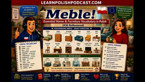 #604 Meble! Essential Home & Furniture Vocabulary in Polish (#36 ReMastered)