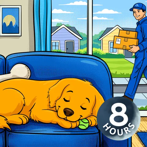 Stop Dog Barking with White Noise while You're Away | Ease Separation Anxiety 8 Hours