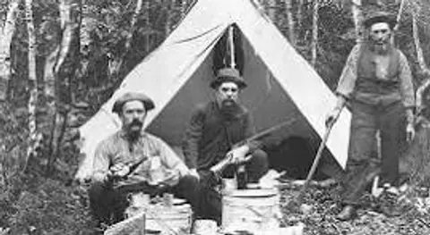 A TENT IN AGONY and FOUR MEN IN A CAVE