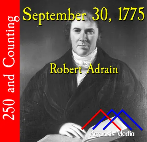 September 30, 1775: Robert Adrain