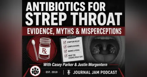 Journal Jam 24 Antibiotics for Strep Throat: Evidence, Myths and Misperceptions