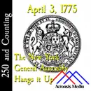 April 3, 1775: The New York General Assembly Hangs It Up