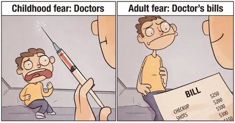 Your childhood or adulthood?