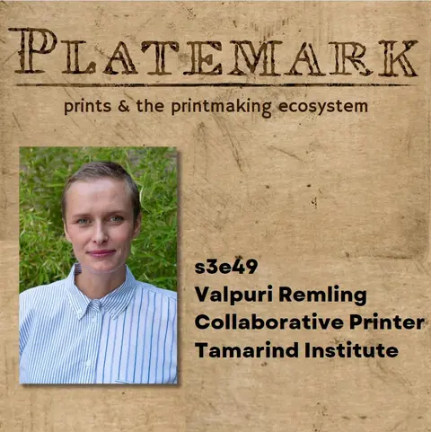 s3e49 making lithographs at Tamarind with printer Valpuri Remling