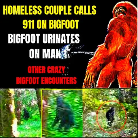 Weird Bigfoot Encounters - Homeless Couple Calls 911 on Bigfoot ACTUAL AUDIO