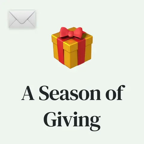 🎁 A Season of Giving & Year End Financial/Tax Checklist
