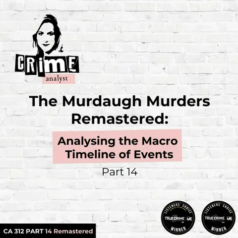 Ep 312: The Murdaugh Murders: Analysing the Macro Timeline of Events, Part 14