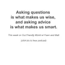 Advice from a Friend